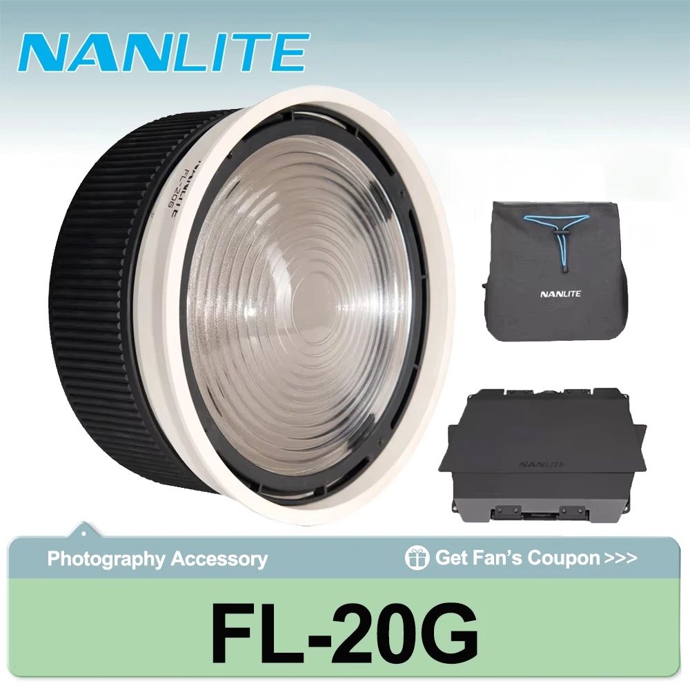 Nanlite FL-20G Fresnel Lens Bowens Mount 10°-45° Focus and Floodlight Adjustment Photography Light Accessories
Nanlite FL-20G Fresnel Lens Bowens Mount 10°-45° Focus and Floodlight Adjustment Photography Light Accessories