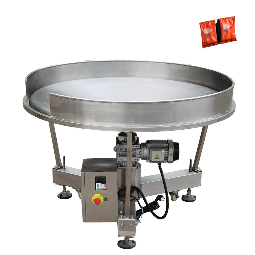 High Quality 304 Stainless Steel 100cm Dia Accumulative Rotary Table for Feeding Bottle for Food Processing Lines
High Quality 304 Stainless Steel 100cm Dia Accumulative Rotary Table for Feeding Bottle for Food Processing Lines