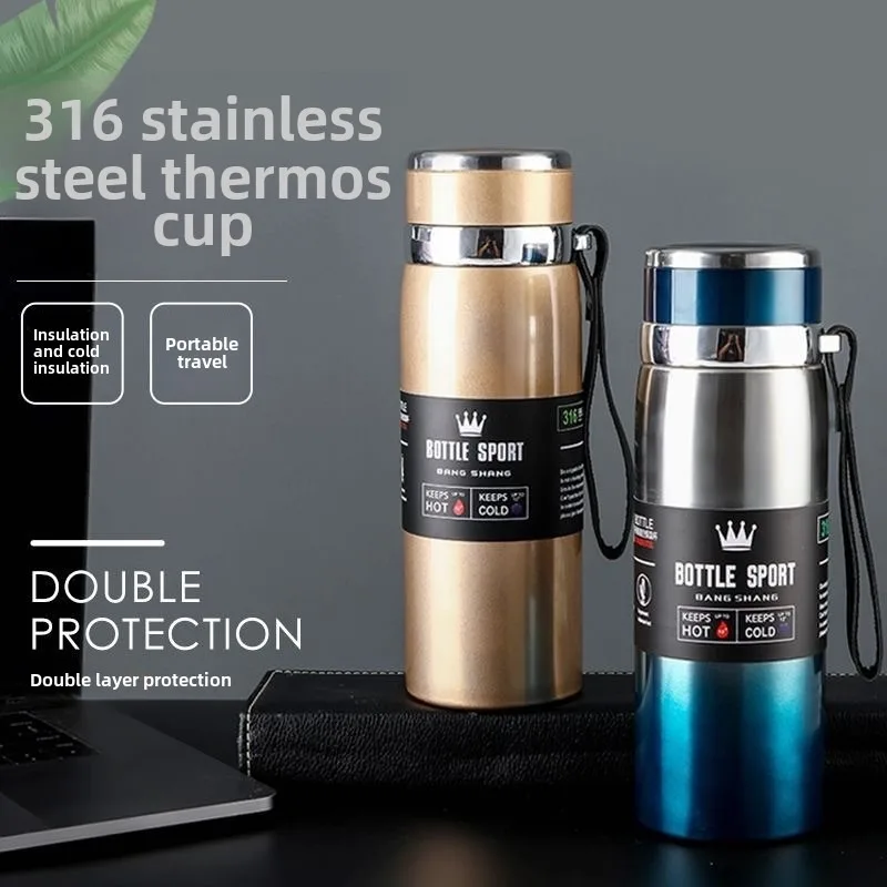 316 Stainless Steel Insulated Cup Gradient Color Lid Strap Travel Outdoor Sports Water Bottle Wholesale
316 Stainless Steel Insulated Cup Gradient Color Lid Strap Travel Outdoor Sports Water Bottle Wholesale