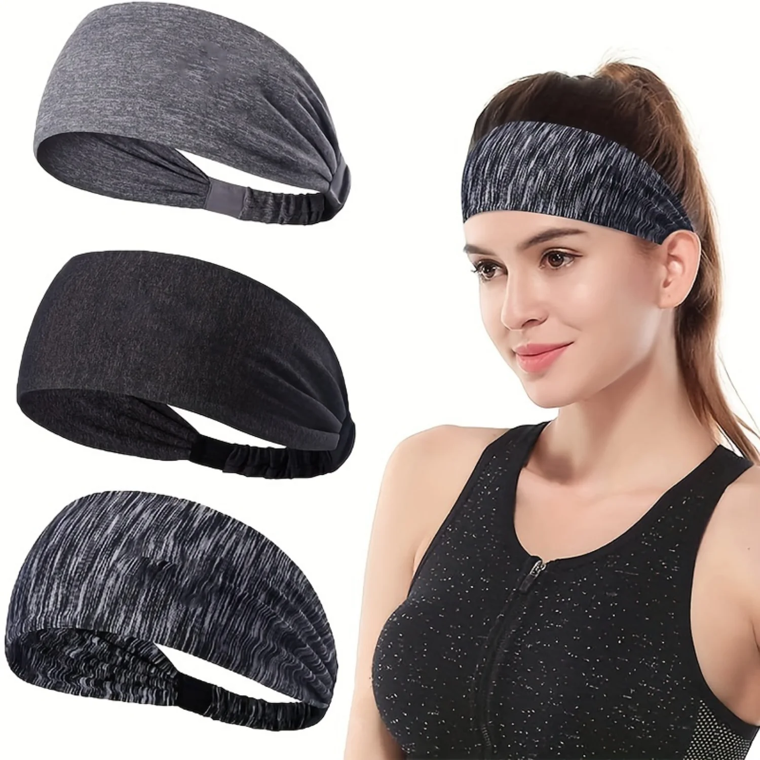 3-Piece Lycra Hijab Headband Set for Women - Non-Slip, Moisture-Wicking, Multi-Style - Ideal for Yoga, Exercise, Sports - All-Se
3-Piece Lycra Hijab Headband Set for Women - Non-Slip, Moisture-Wicking, Multi-Style - Ideal for Yoga, Exercise, Sports - All-Se