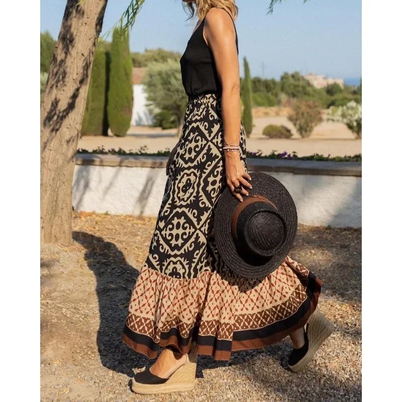 Women's Autumn Commuter Half Skirt Fashion Print Casual Loose and Ankle Half Skirt Vacation Home Women's Half Skirt
Women's Autumn Commuter Half Skirt Fashion Print Casual Loose and Ankle Half Skirt Vacation Home Women's Half Skirt