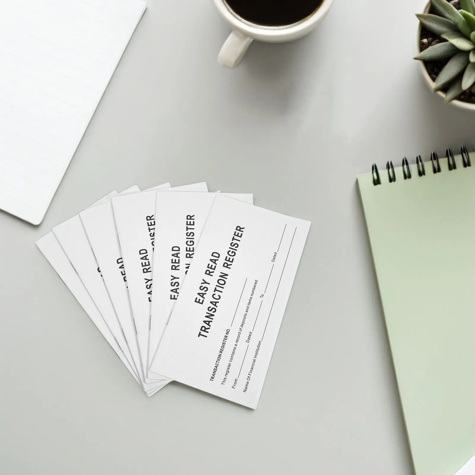 6 Checkbook Financial Registers Large Print Portable Check Management Journal Expense Tracking Financial Organizer
6 Checkbook Financial Registers Large Print Portable Check Management Journal Expense Tracking Financial Organizer
