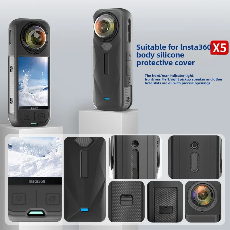 For Insta360 X5 Accessories - Anti-Scratch Film Screen Protector + Silicone Lens Cap
For Insta360 X5 Accessories - Anti-Scratch Film Screen Protector + Silicone Lens Cap
