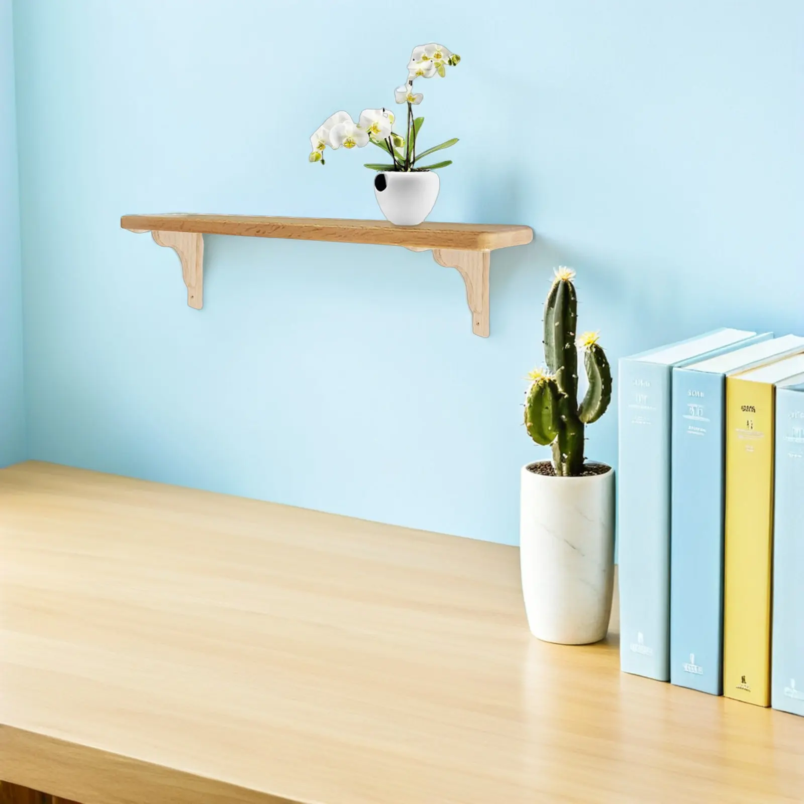 2Pcs Wood Triangle Shelf Bracket Floating Wall Mounted Corner Braces for Kitchen Bathroom Living Room Wooden Shelf Holder
2Pcs Wood Triangle Shelf Bracket Floating Wall Mounted Corner Braces for Kitchen Bathroom Living Room Wooden Shelf Holder