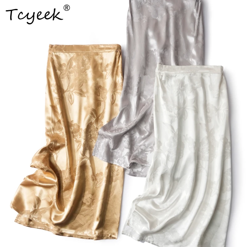 Tcyeek 100% Real Mulberry Silk Spring Summer New Chinese Style Straight Tube Solid Color Hip Hugging Long Mid Length Skirt スカート
Tcyeek 100% Real Mulberry Silk Spring Summer New Chinese Style Straight Tube Solid Color Hip Hugging Long Mid Length Skirt スカート