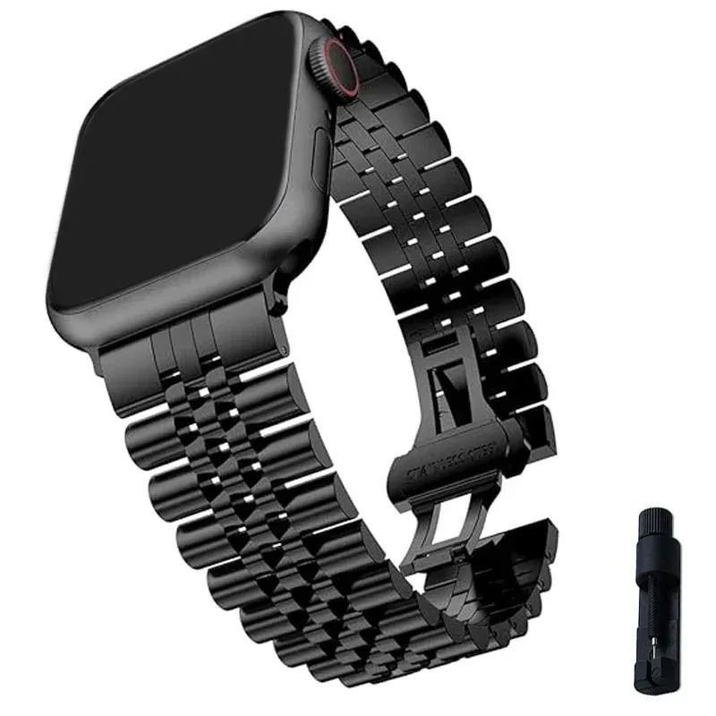 Metal strap For Apple watch band Ultra 49mm 10 9 8 7 45mm 41mm 44mm Stainless steel wristband For iWatch 6 5 4 SE 46mm 42mm 40mm
Metal strap For Apple watch band Ultra 49mm 10 9 8 7 45mm 41mm 44mm Stainless steel wristband For iWatch 6 5 4 SE 46mm 42mm 40mm