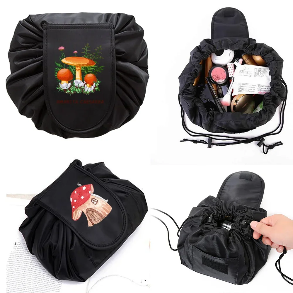 Storage Cosmetic Bag Drawstring Mushroom Print Makeup Pouch Large Capacity Travel Toiletry Portable Wash Waterproof Storage Bags
Storage Cosmetic Bag Drawstring Mushroom Print Makeup Pouch Large Capacity Travel Toiletry Portable Wash Waterproof Storage Bags