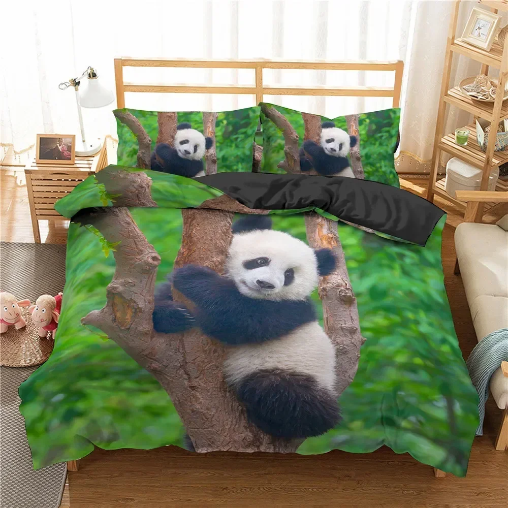Luxury New 3D Print Panda Comfortable Duvet Quilt Cover Pillowcase Bedding Set Children Bedroom Decoration Home Textile
Luxury New 3D Print Panda Comfortable Duvet Quilt Cover Pillowcase Bedding Set Children Bedroom Decoration Home Textile
