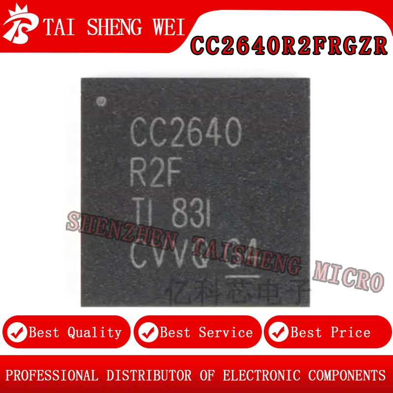 5 шт. новый CC2640R2FRGZR CC2640R2F 2640R2FRGZR SMD VQFN48 RF микроконтроллер чип IC...
5 шт. новый CC2640R2FRGZR CC2640R2F 2640R2FRGZR SMD VQFN48 RF микроконтроллер чип IC...