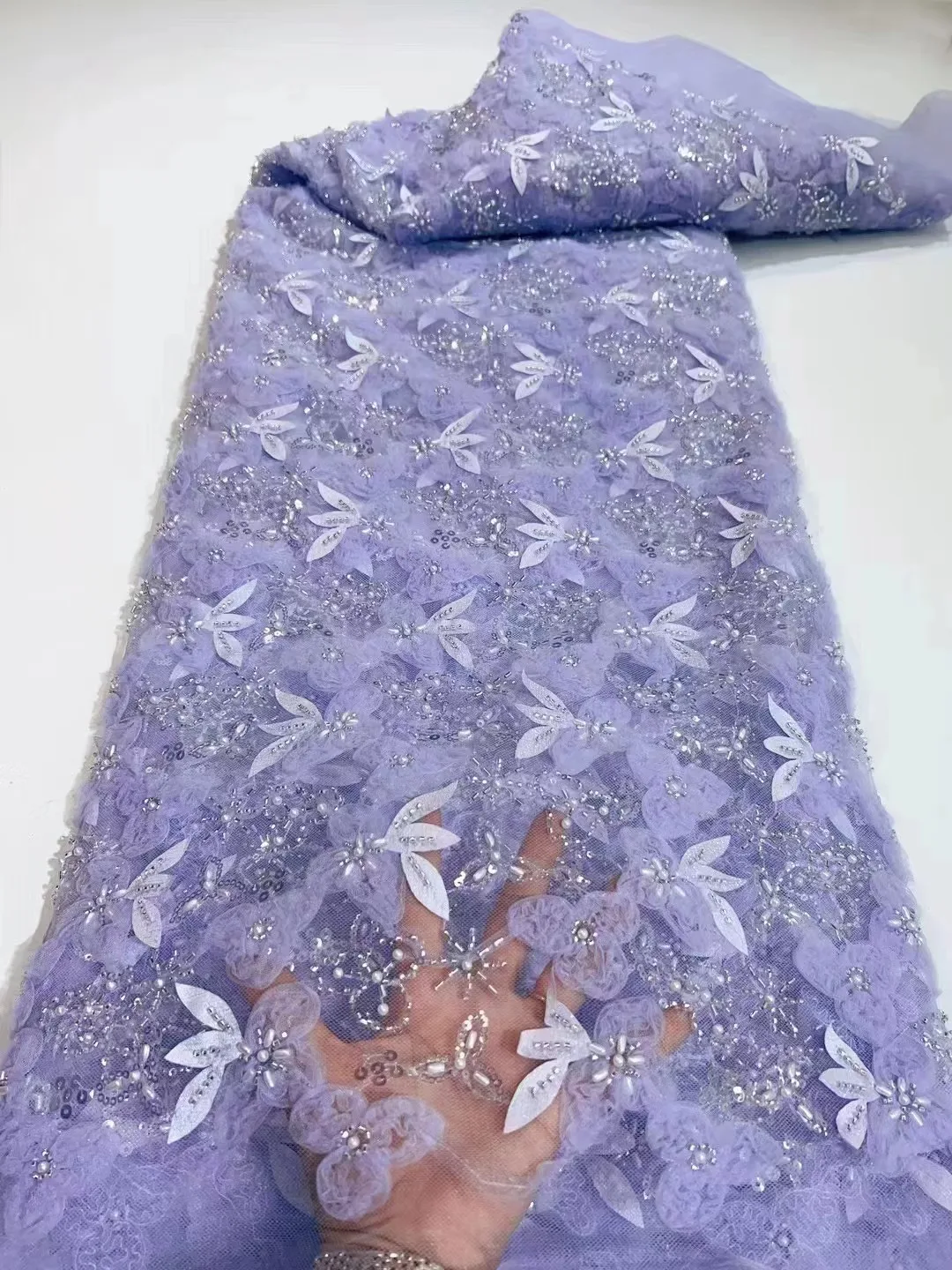 Nigerian Lace Fabric Sequins Embroidery Groom African Lace Bridal High Quality Beads French Tulle Lace Fabric Wedding
Nigerian Lace Fabric Sequins Embroidery Groom African Lace Bridal High Quality Beads French Tulle Lace Fabric Wedding