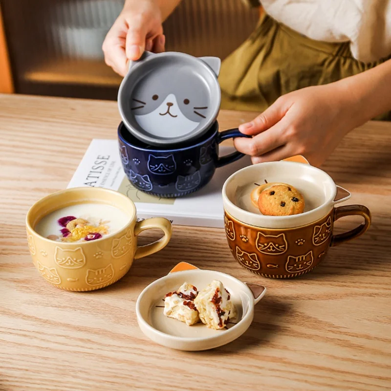 Cartoon Animal Ceramics Cup Coffee Mug With Lid Household Cup For Kids Breakfast Milk Mug Cute Couple Coffee Cup Creative Gifts
Cartoon Animal Ceramics Cup Coffee Mug With Lid Household Cup For Kids Breakfast Milk Mug Cute Couple Coffee Cup Creative Gifts