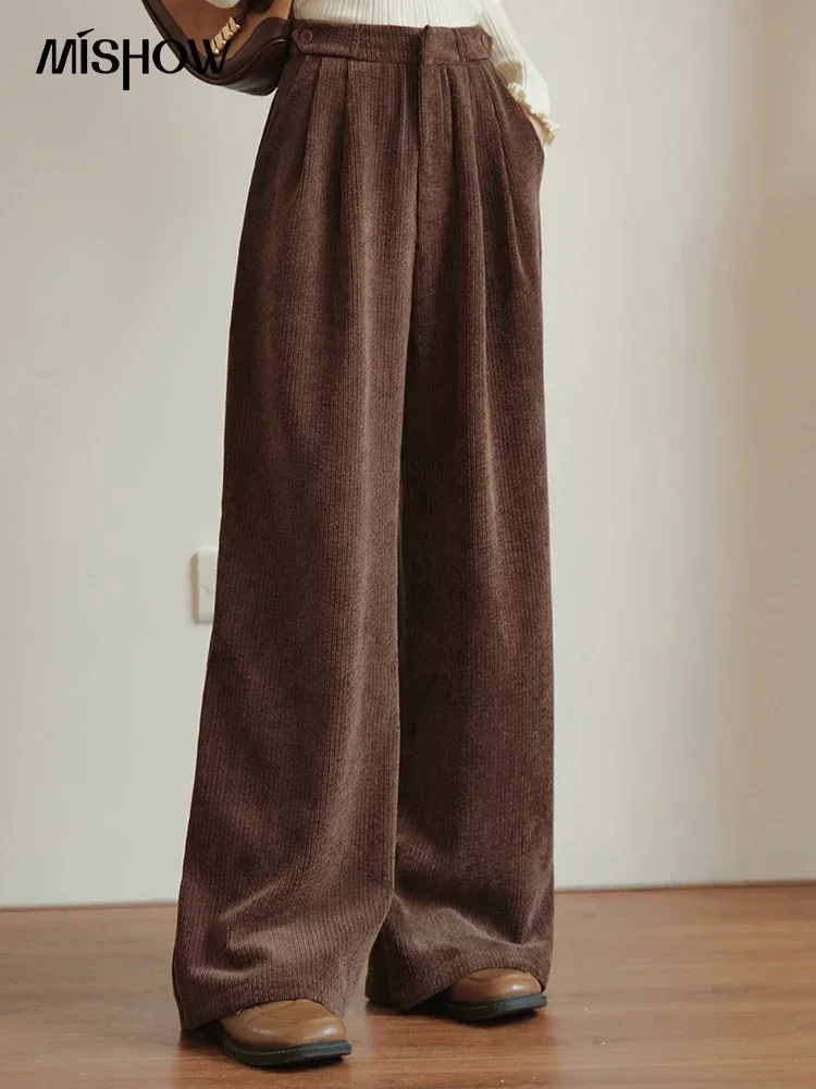 MISHOW Corduroy Wide-leg Pants Women 2024 Autumn Winter New Baggy Korean High Waist Pant Female Versatile Trousers MXC52K0479
MISHOW Corduroy Wide-leg Pants Women 2024 Autumn Winter New Baggy Korean High Waist Pant Female Versatile Trousers MXC52K0479