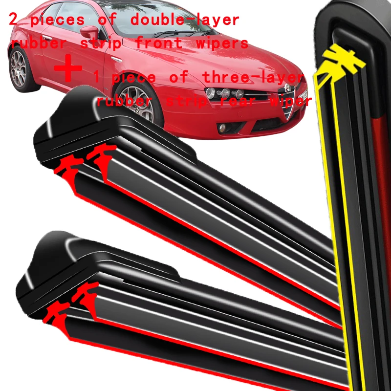 Wiper Front & Rear Wiper Blades Set For Alfa Romeo Brera 2006 2007 2008 2009 2010 Windshield Windscreen Window 22"+18"+13"
Wiper Front & Rear Wiper Blades Set For Alfa Romeo Brera 2006 2007 2008 2009 2010 Windshield Windscreen Window 22"+18"+13"