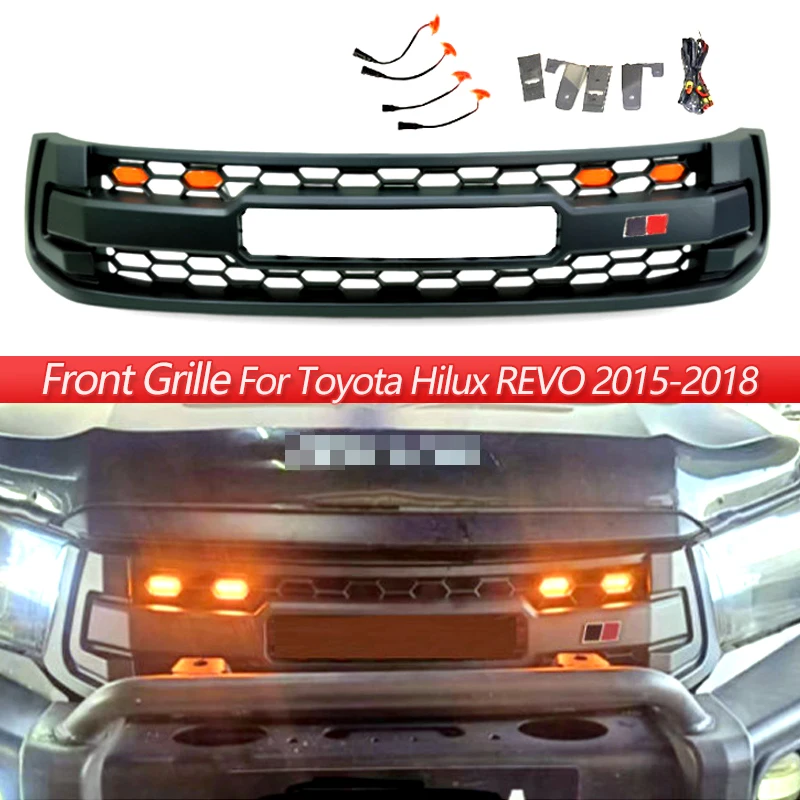 Решетка радиатора для внедорожного пикапа Toyota Hilux REVO 2015-2018, стиль GR
Решетка радиатора для внедорожного пикапа Toyota Hilux REVO 2015-2018, стиль GR