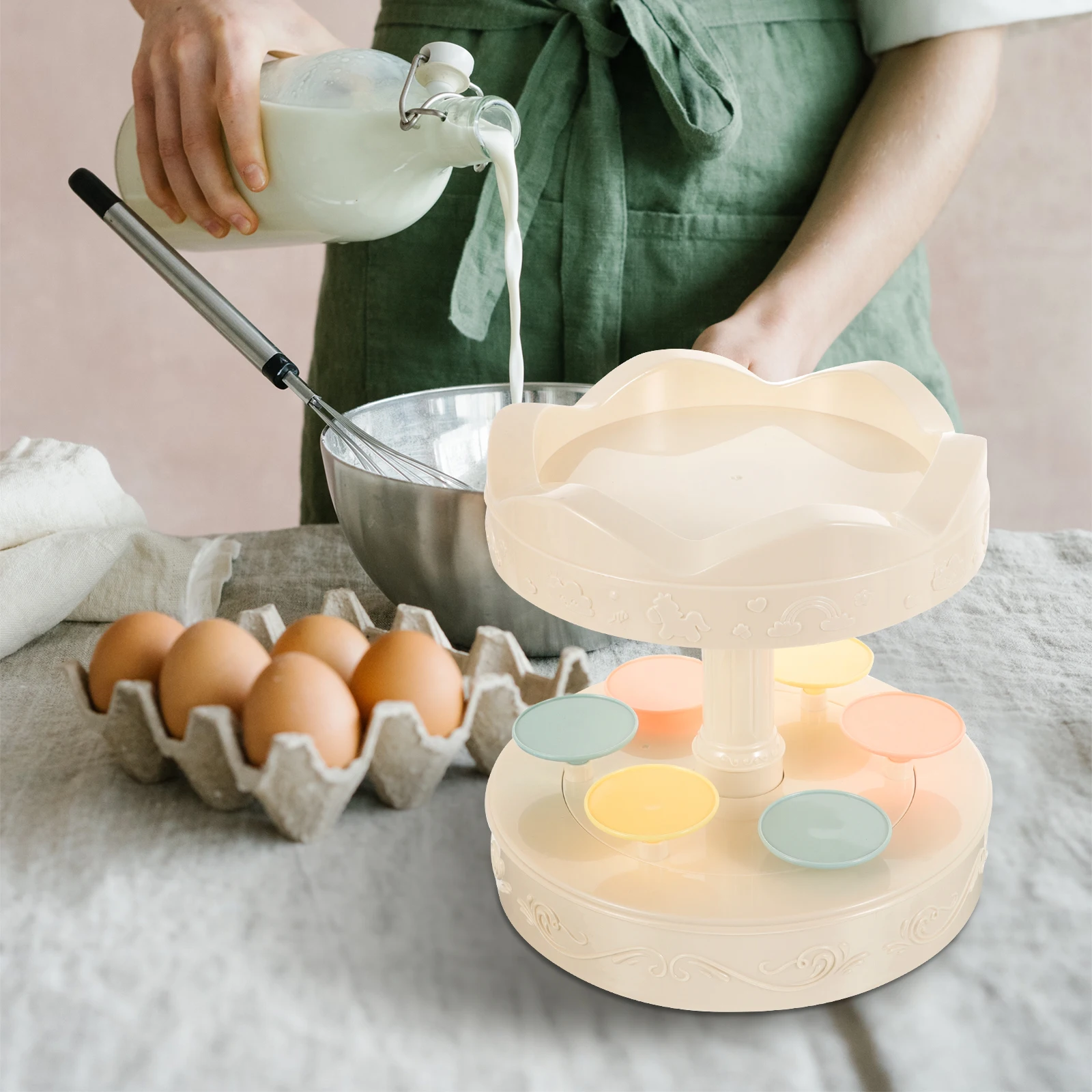 Rotating Dessert Display Stand Plastic Banquet Carousel Cupcake Holder Automatic Sushi Stand Kitchen Barware Home Decor Wedding 
Rotating Dessert Display Stand Plastic Banquet Carousel Cupcake Holder Automatic Sushi Stand Kitchen Barware Home Decor Wedding