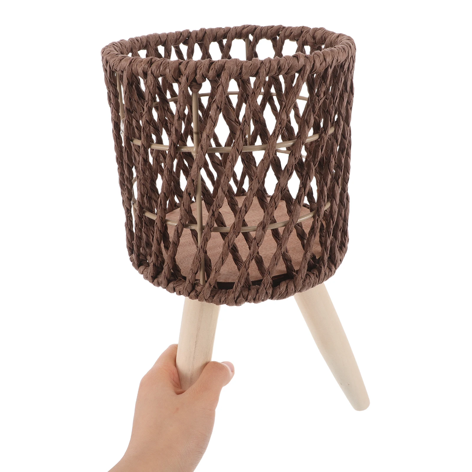 Handwoven Rattan Plant Stand Wooden Craft Indoor Planter Stand Decorative Flower Pot Holder Rustic Wicker Flower Display
Handwoven Rattan Plant Stand Wooden Craft Indoor Planter Stand Decorative Flower Pot Holder Rustic Wicker Flower Display
