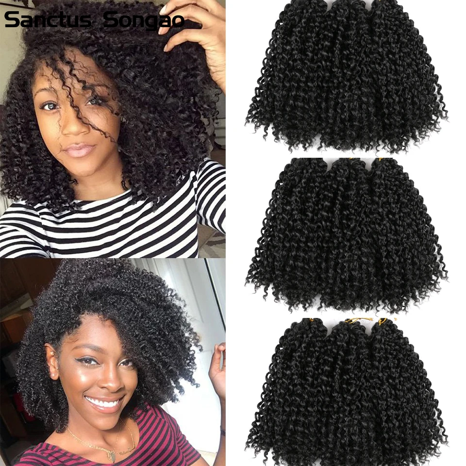 Marlybob Jerry Curl Crochet Hair Short Synthetic Hair Extensions Passion Twist Marlybob Crochet Hair 8 Inch For All Women
Marlybob Jerry Curl Crochet Hair Short Synthetic Hair Extensions Passion Twist Marlybob Crochet Hair 8 Inch For All Women
