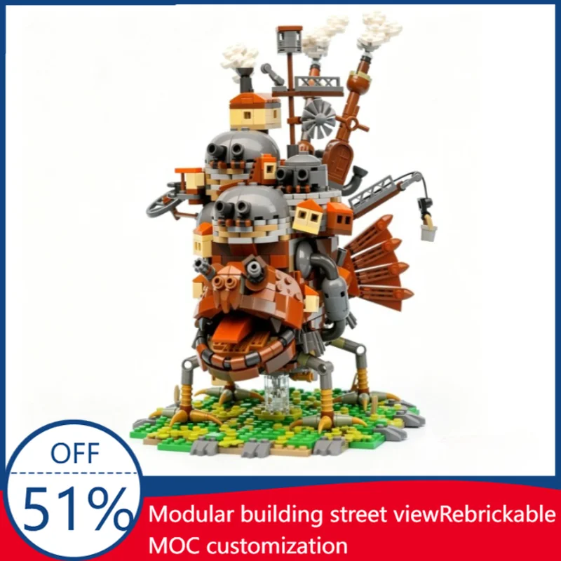 1242PCS Moving Castle Mechanical Model Custom Building Blocks Assembly Fantasy Scene Educational Toy Creative Collection Gifts
1242PCS Moving Castle Mechanical Model Custom Building Blocks Assembly Fantasy Scene Educational Toy Creative Collection Gifts