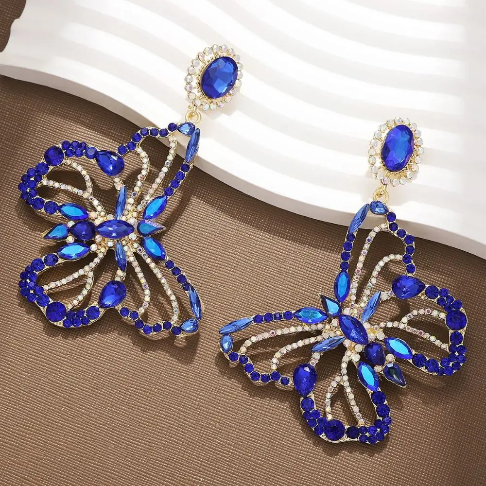 Wedding Party Colorful Butterfly Rhinestone Earrings Shining Luxury Diamonds Earrings Exquisite Crystal Jewelry Women
Wedding Party Colorful Butterfly Rhinestone Earrings Shining Luxury Diamonds Earrings Exquisite Crystal Jewelry Women