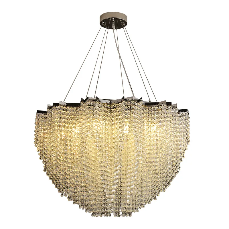 Light luxury crystal chandelier atmospheric living room villa crystal modern simple restaurant
Light luxury crystal chandelier atmospheric living room villa crystal modern simple restaurant