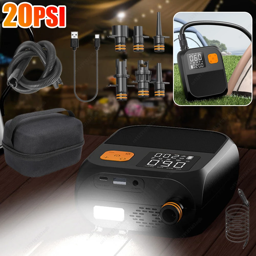 High Pressure 20PSI Portable Air Compressor Stand Up Paddle SUP Pump Inflation Paddle Board Pump for Surfing Kite Mattress Tent
High Pressure 20PSI Portable Air Compressor Stand Up Paddle SUP Pump Inflation Paddle Board Pump for Surfing Kite Mattress Tent