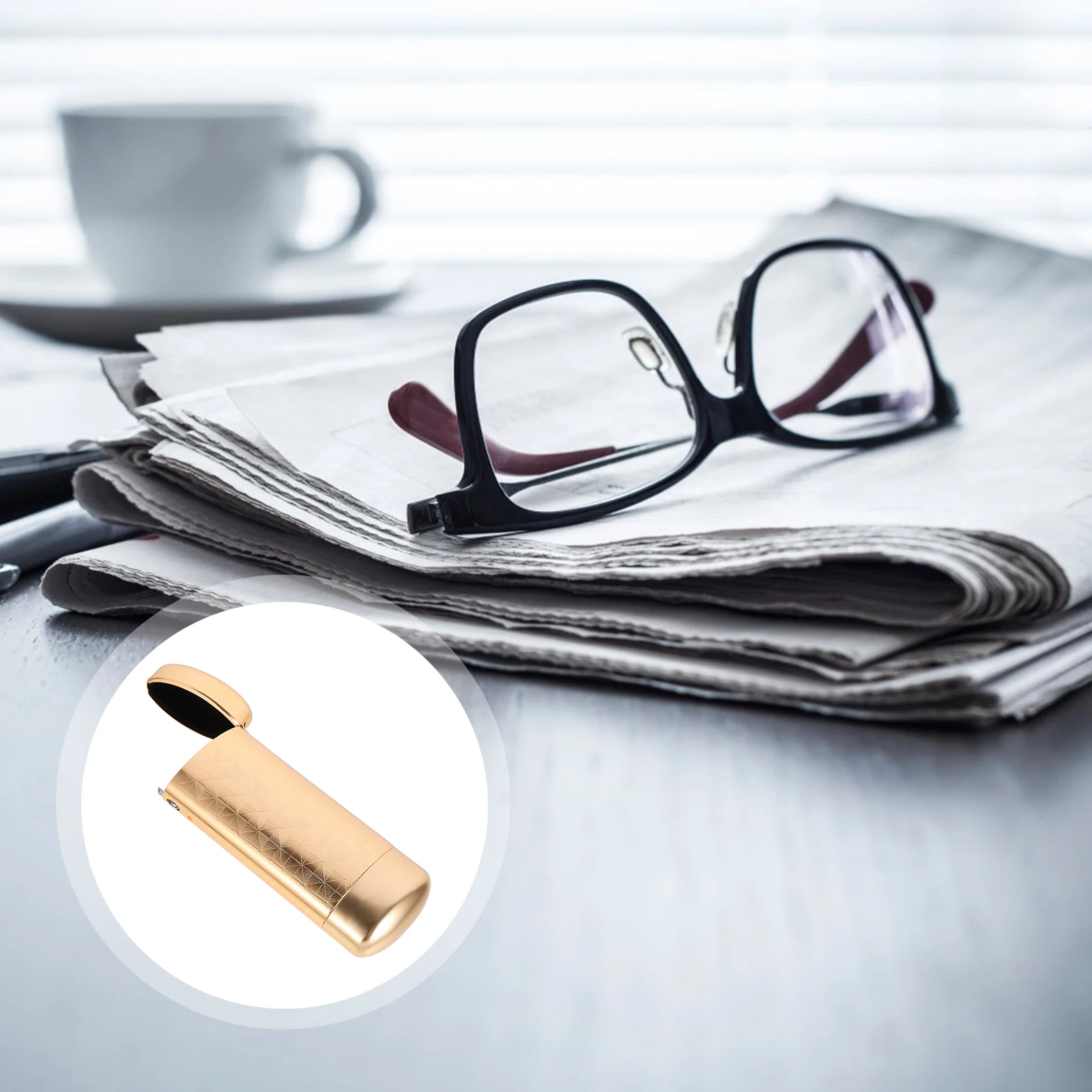 Aluminum Eyeglasses Shell Hard Shell Eyeglasses Case Eye Glasses Case Storage Dustproof Durable Golden Small Holder
Aluminum Eyeglasses Shell Hard Shell Eyeglasses Case Eye Glasses Case Storage Dustproof Durable Golden Small Holder
