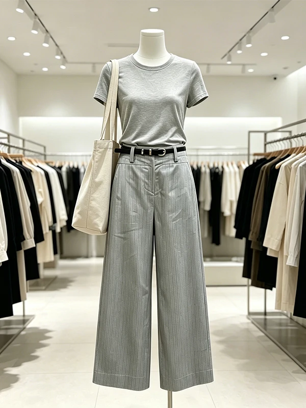 plus Size Women's Summer New Short Sleeve round Neck T-shirt Wide Leg Pants Two-piece Set Casual Korean Style High Waist Long...
plus Size Women's Summer New Short Sleeve round Neck T-shirt Wide Leg Pants Two-piece Set Casual Korean Style High Waist Long...
