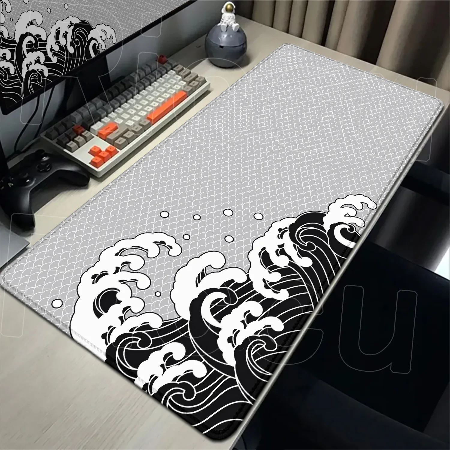 Black and Grey Mousepad Gaming Keyboard Mouse Pad Wave Series Laptop Deskmat XXL Office Gamer Rug Non-slip Table Pad Accessories
Black and Grey Mousepad Gaming Keyboard Mouse Pad Wave Series Laptop Deskmat XXL Office Gamer Rug Non-slip Table Pad Accessories