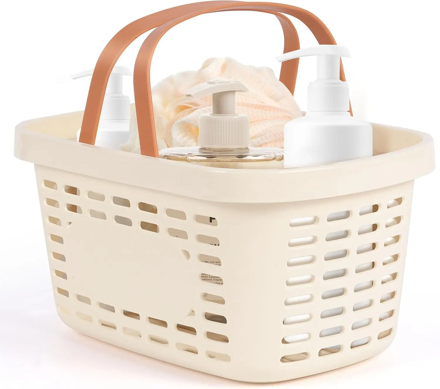 Portable Shower Caddy with Handle, Bathroom Storage Basket for Dorm, Travel, Cream
Portable Shower Caddy with Handle, Bathroom Storage Basket for Dorm, Travel, Cream