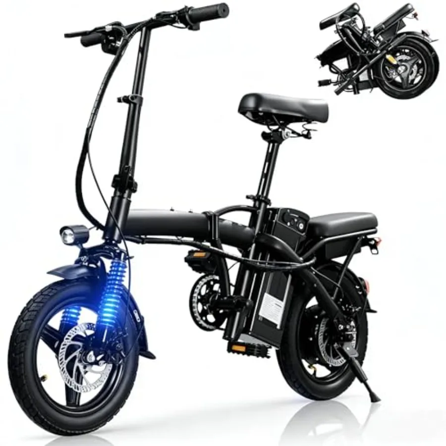 Foldable Electric Bike for Adults: Commuter City Certified E-Bike, Aluminum Alloy Frame, Matte Black, 23MPH Speed 38-Mile Range
Foldable Electric Bike for Adults: Commuter City Certified E-Bike, Aluminum Alloy Frame, Matte Black, 23MPH Speed 38-Mile Range