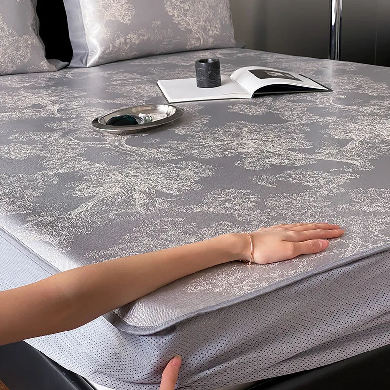 Summer Class a Jacquard Ice Silk Three-Piece Set of Summer Sleeping Mat Can Be Wash Folded Home Non-Slip Soft Seat
Summer Class a Jacquard Ice Silk Three-Piece Set of Summer Sleeping Mat Can Be Wash Folded Home Non-Slip Soft Seat