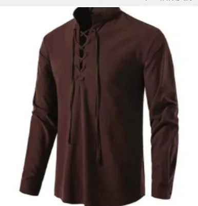 Mens Pirate Shirt Viking Retro Renaissance Medieval Gothic Victorian Halloween Costume Casual Cotton Linen Lace Up Hippie Shirts
Mens Pirate Shirt Viking Retro Renaissance Medieval Gothic Victorian Halloween Costume Casual Cotton Linen Lace Up Hippie Shirts