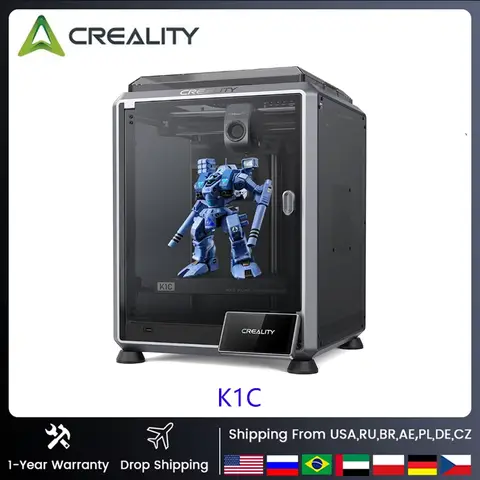 CREALITY K1C 3D Printer 600mm/S Speed with AI Camera Printing  Dual Fan Direct Cooling Drive Extruder Stable Frame Auto Levelin