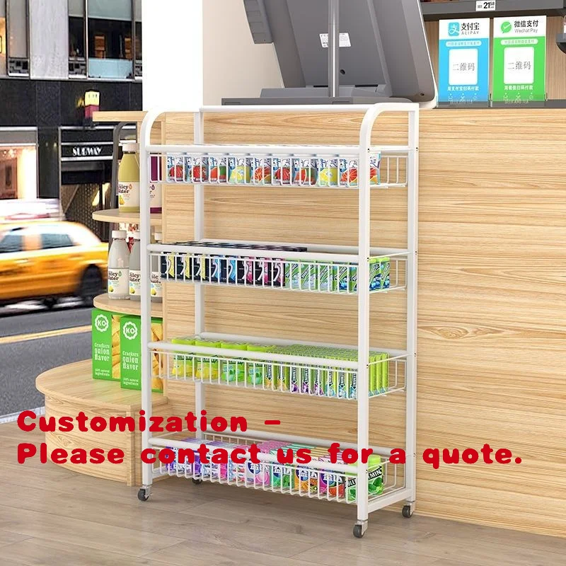 Customize.Snack Supermarket Small Shelf Multi-layer with Wheels Beverage Betel Nut Multi-layer Storage Rack Bar Display Rack Dur
Customize.Snack Supermarket Small Shelf Multi-layer with Wheels Beverage Betel Nut Multi-layer Storage Rack Bar Display Rack Dur