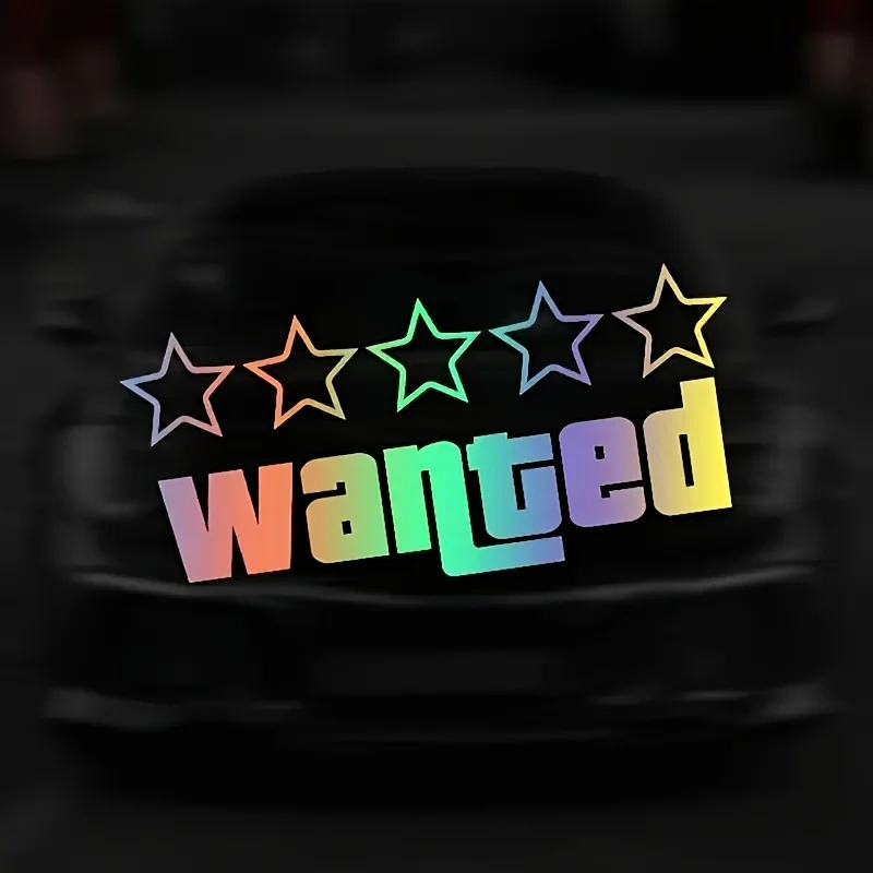 Wanted 5-Star Vinyl Sticker, Waterproof Decal for Car Bumper Window
Wanted 5-Star Vinyl Sticker, Waterproof Decal for Car Bumper Window