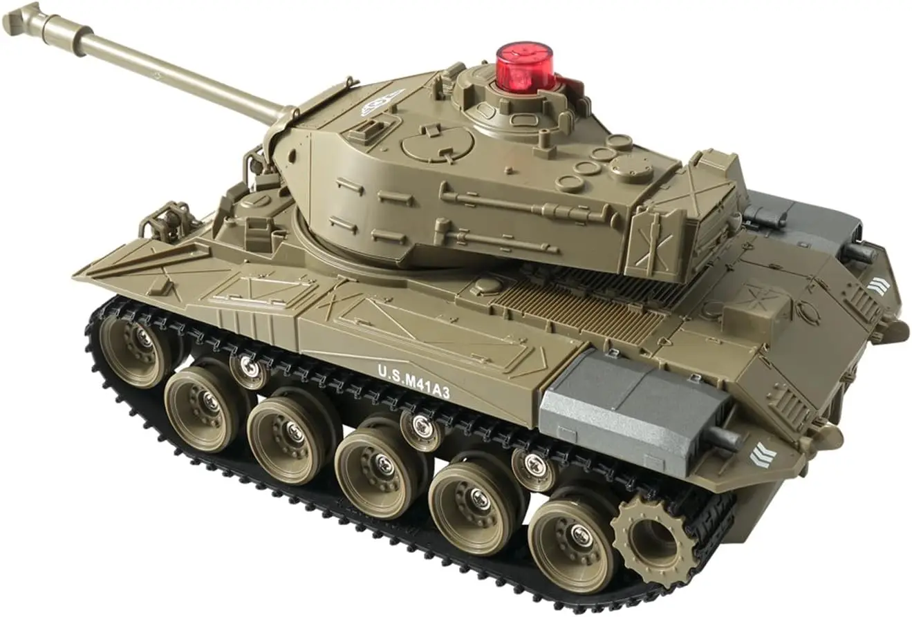 Programmable RC Tanks - M41A3 American Army Battle Tank, Realistic Sounds, All Terrain Off-Road Vehicles, Boys 8-12
Programmable RC Tanks - M41A3 American Army Battle Tank, Realistic Sounds, All Terrain Off-Road Vehicles, Boys 8-12