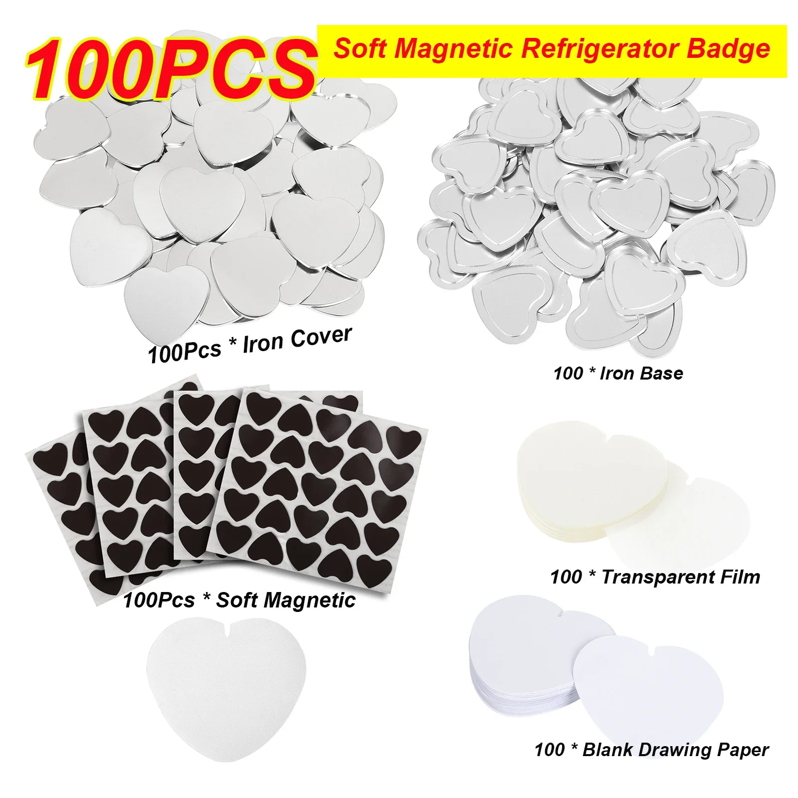 50 шт., 100 шт., мягкие сильные магнитные магниты на холодильник с квадратным сердцем, значок, кнопки, набор деталей, пустые расходные материалы для подарков, дома
50 шт., 100 шт., мягкие сильные магнитные магниты на холодильник с квадратным сердцем, значок, кнопки, набор деталей, пустые расходные материалы для подарков, дома