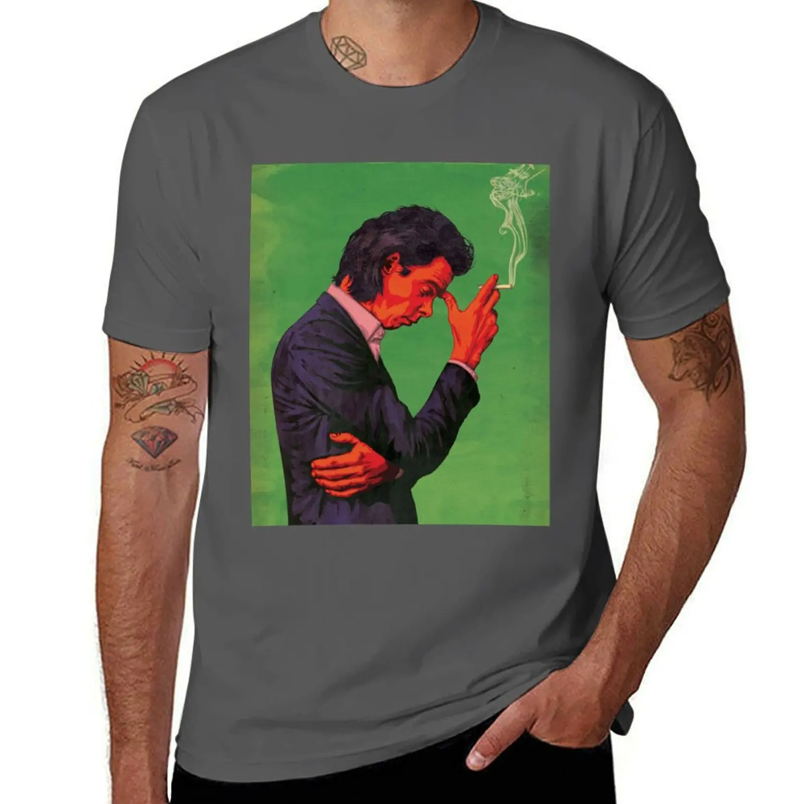 Nick Cave and the Bad Seed T-Shirt Vintage Print Crew Neck Tee
Nick Cave and the Bad Seed T-Shirt Vintage Print Crew Neck Tee