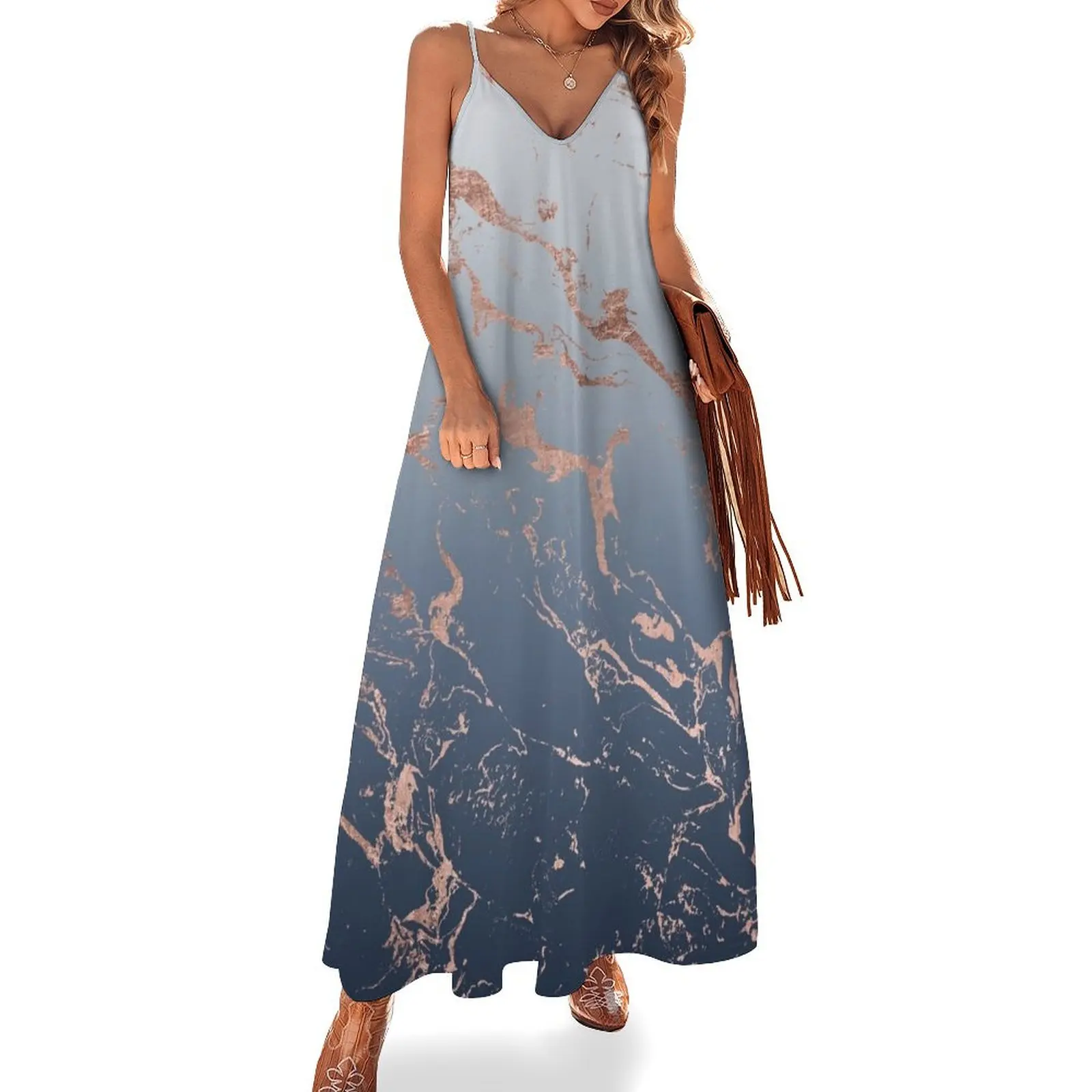Modern grey navy blue ombre rose gold marble pattern Sleeveless Dress sexy dress womans clothing
Modern grey navy blue ombre rose gold marble pattern Sleeveless Dress sexy dress womans clothing