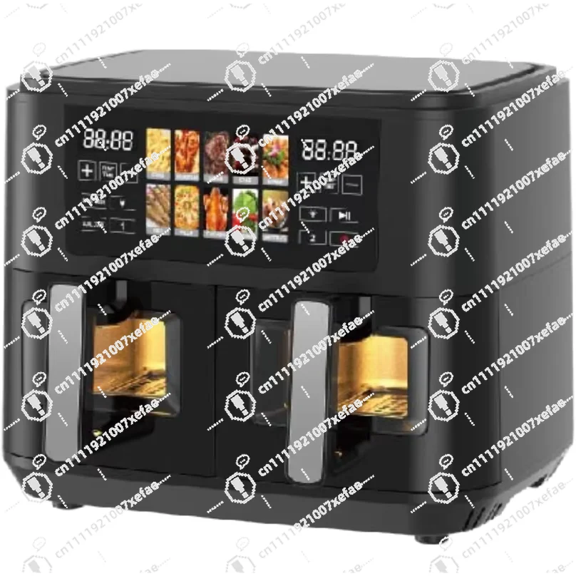 8.1-10 L Double Basket Touch Screen Digital Air Fryer Smart Fryer with Oil Free Function and Window Display
8.1-10 L Double Basket Touch Screen Digital Air Fryer Smart Fryer with Oil Free Function and Window Display