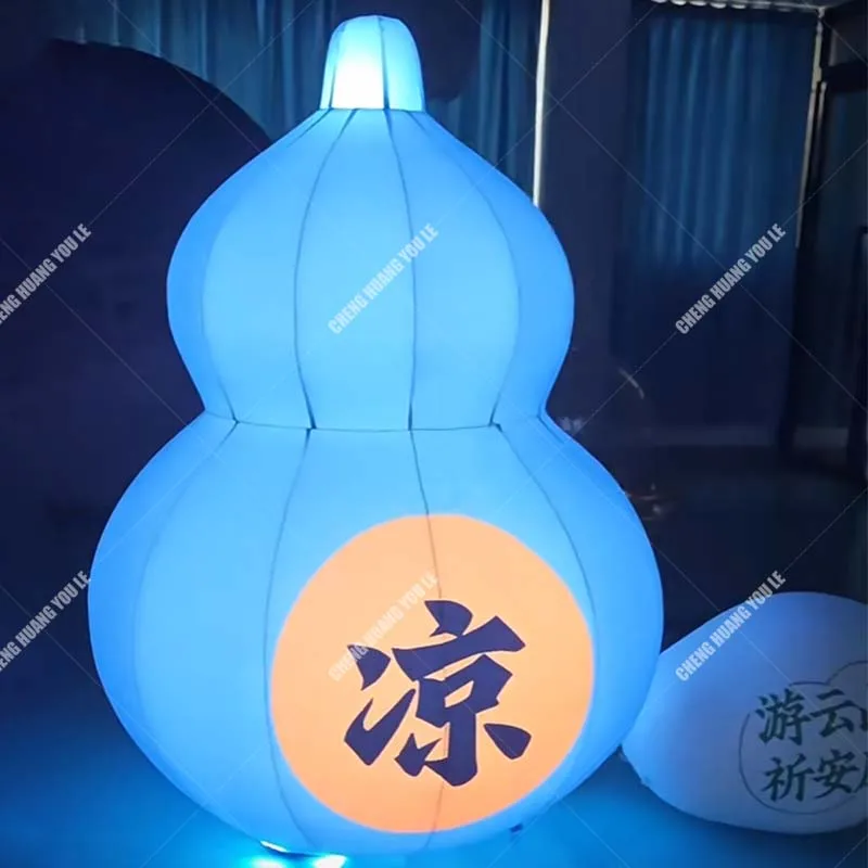 Night bar stage decoration inflatable calabash blue cartoon beverage advertising prop
Night bar stage decoration inflatable calabash blue cartoon beverage advertising prop