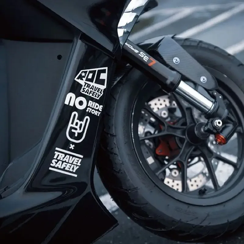 1Set Fashion Cartoon "No Riding Story" Motorcycle Sticker Black & White Vinyl Decal for E-Scooter Accessories
1Set Fashion Cartoon "No Riding Story" Motorcycle Sticker Black & White Vinyl Decal for E-Scooter Accessories