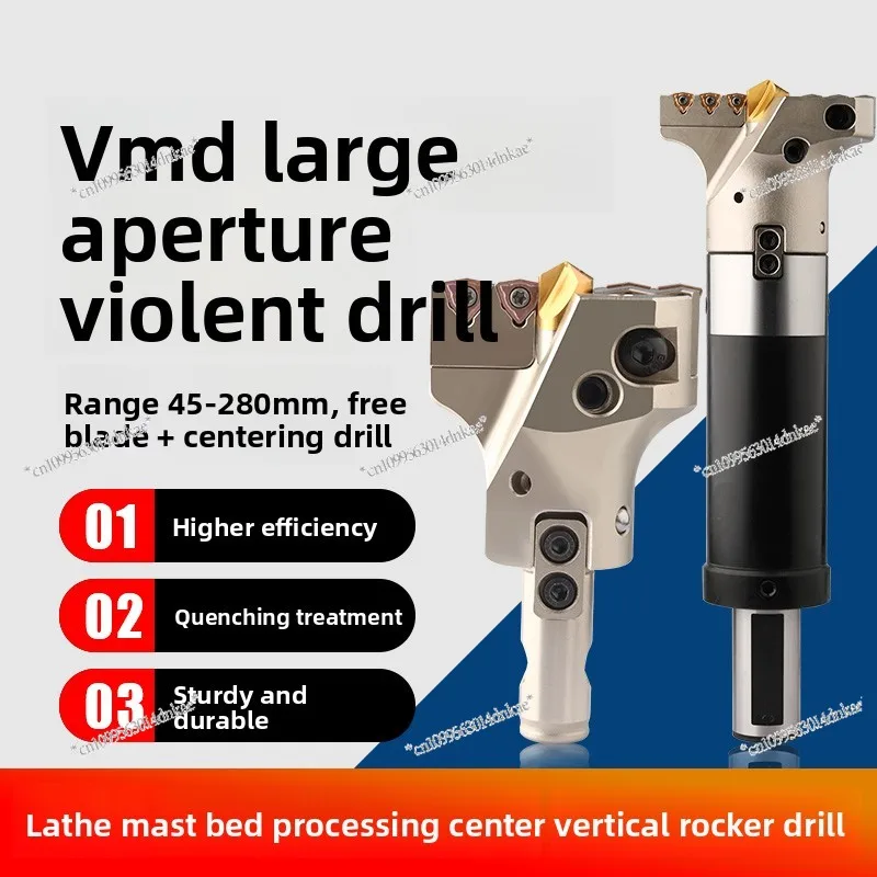 VMD Violent Drilling Large Hole Diameter with Centering Lengthened U Drill Inner Cold Deep Hole Drill Bit Adjustable 45-200
VMD Violent Drilling Large Hole Diameter with Centering Lengthened U Drill Inner Cold Deep Hole Drill Bit Adjustable 45-200
