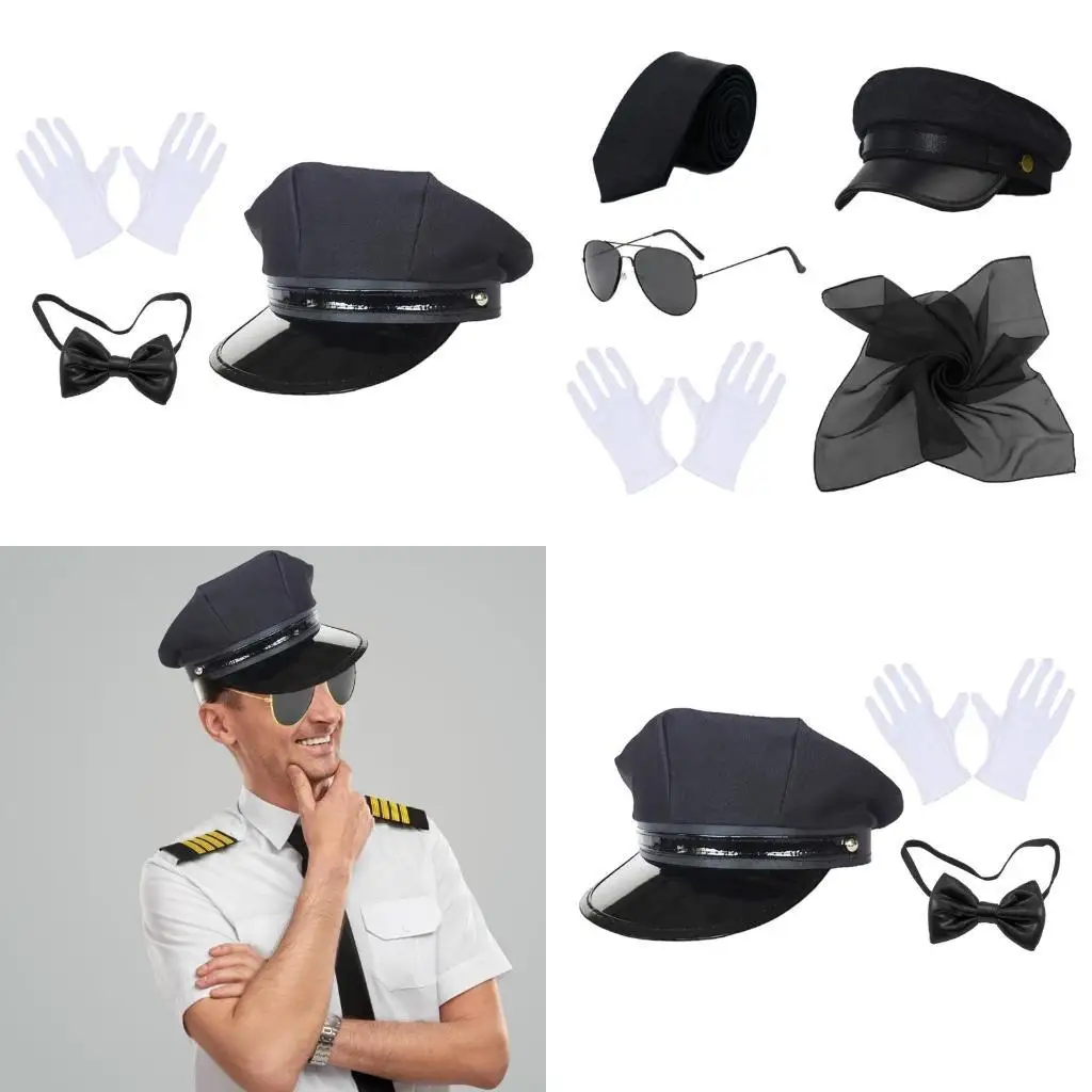 Аксессуары для костюмов Chauffeur, черная шляпа, солнцезащитные очки с накладной бородой, перчатки, галстук для костюмов водителя лимо, вечерние
Аксессуары для костюмов Chauffeur, черная шляпа, солнцезащитные очки с накладной бородой, перчатки, галстук для костюмов водителя лимо, вечерние