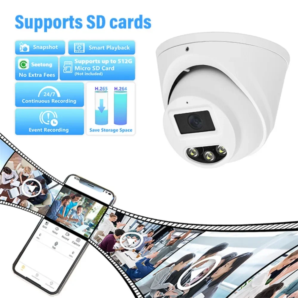 PEGATAH 4K 8MP POE IP Camera Audio H.265 Onvif Wide Angle 3.6/6mm Color Night Vision Home CCTV Video Surveillance Cam
PEGATAH 4K 8MP POE IP Camera Audio H.265 Onvif Wide Angle 3.6/6mm Color Night Vision Home CCTV Video Surveillance Cam