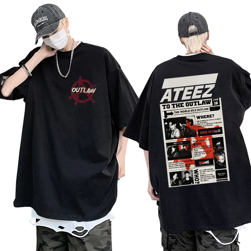 Korean Ateez World Tour 2025 Vintage T Shirts Men's Towards The Light Will To Power Tide Design T-shirt Oversized Cotton Tshirts
Korean Ateez World Tour 2025 Vintage T Shirts Men's Towards The Light Will To Power Tide Design T-shirt Oversized Cotton Tshirts