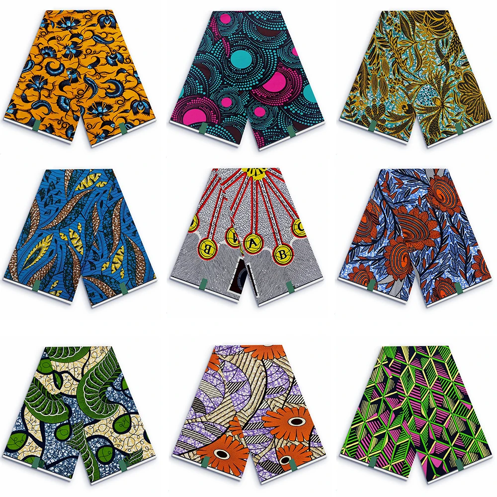 100% Cotton African Wax Fabric Veritable Wax Nigerian Ankara Block Prints Batik Fabric Dutch Hollandais Pagne For Wedding Dress
100% Cotton African Wax Fabric Veritable Wax Nigerian Ankara Block Prints Batik Fabric Dutch Hollandais Pagne For Wedding Dress