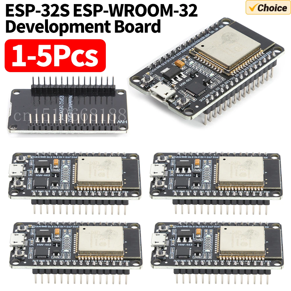 Development Board Wireless WiFi Bluetooth-compatible Module Ultra-Low Power Consumption Dual Core ESP-32S ESP-WROOM-32 ESP32
Development Board Wireless WiFi Bluetooth-compatible Module Ultra-Low Power Consumption Dual Core ESP-32S ESP-WROOM-32 ESP32