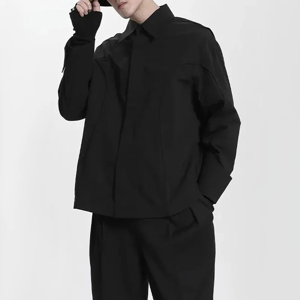 Mens Japanese Dark Style Casual Long-Sleeved Shirt 2024 New Genderless Fashion Personality Youth Trend Solid Color Shirt Unisex
Mens Japanese Dark Style Casual Long-Sleeved Shirt 2024 New Genderless Fashion Personality Youth Trend Solid Color Shirt Unisex