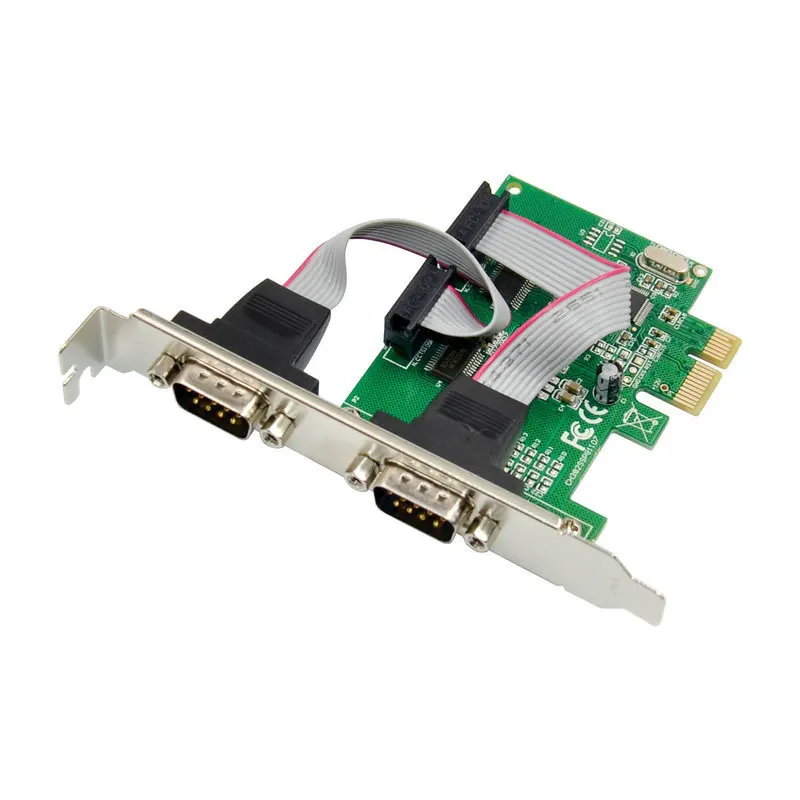 PCI Express 2 порта Последовательный RS232 Com db9 контроллер карты PCI-e 1,0x1 WCH382 чип с низкопрофильным кронштейном
PCI Express 2 порта Последовательный RS232 Com db9 контроллер карты PCI-e 1,0x1 WCH382 чип с низкопрофильным кронштейном